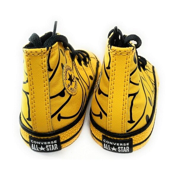 Converse × Chinatown Market Smiley Face High-Top Sneakers Toddler 7 New With Box - Picture 9 of 16